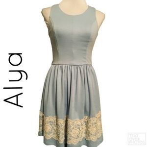Alya Light Blue Lace Dress